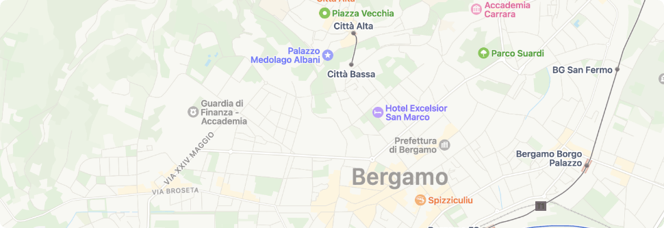 Mappa di Bergamo
